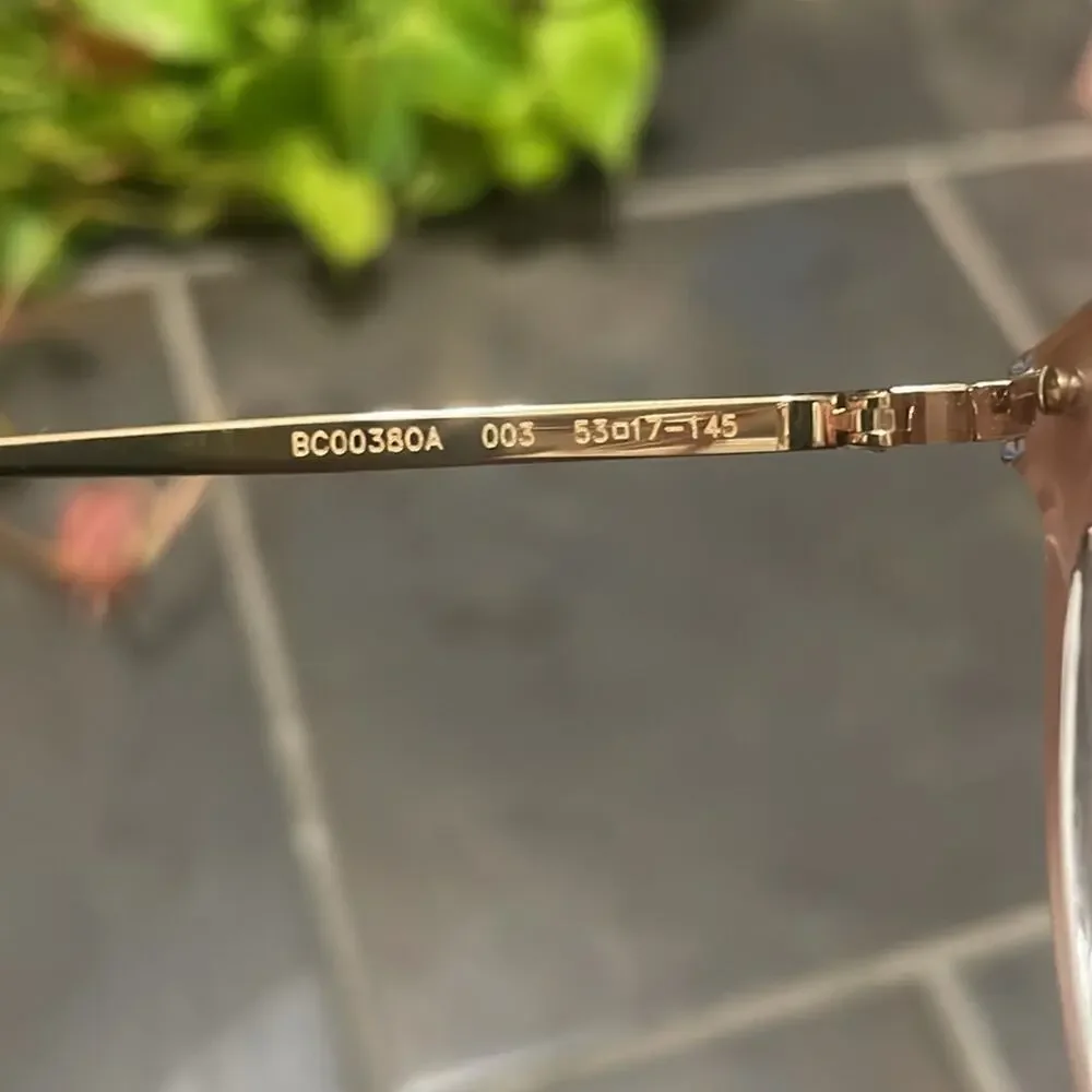 Boucheron Clear Lens Eyeglasses Pink Gold‎ Frame New Retails $730